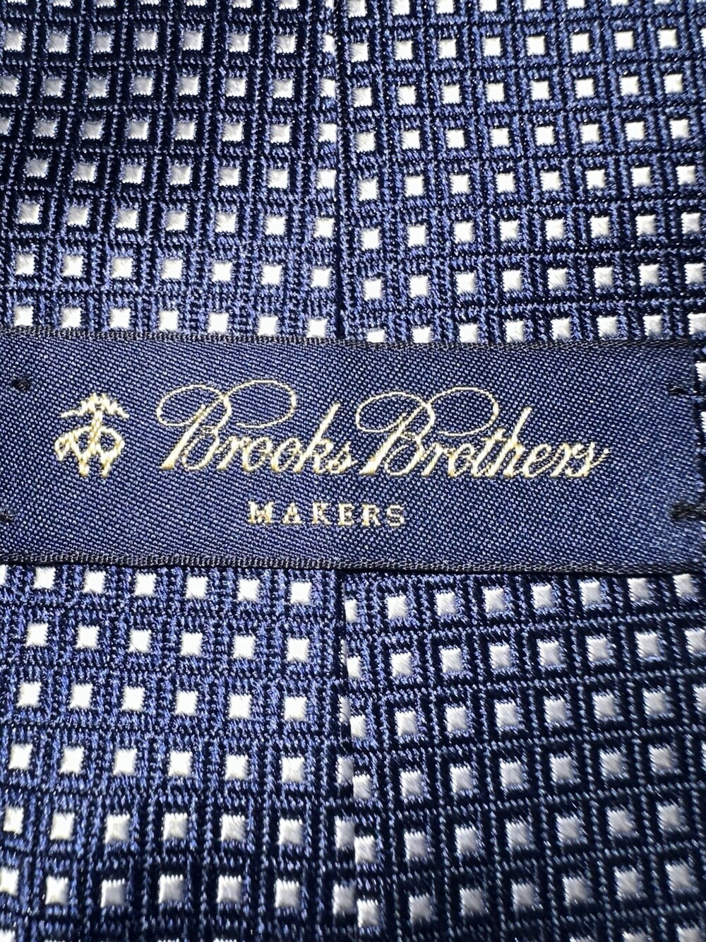 Vtg Brooks Brothers Makers Silk Tie Black Label 58” Men’s Blue Preppy Dressy Tie - Picture 4 of 9